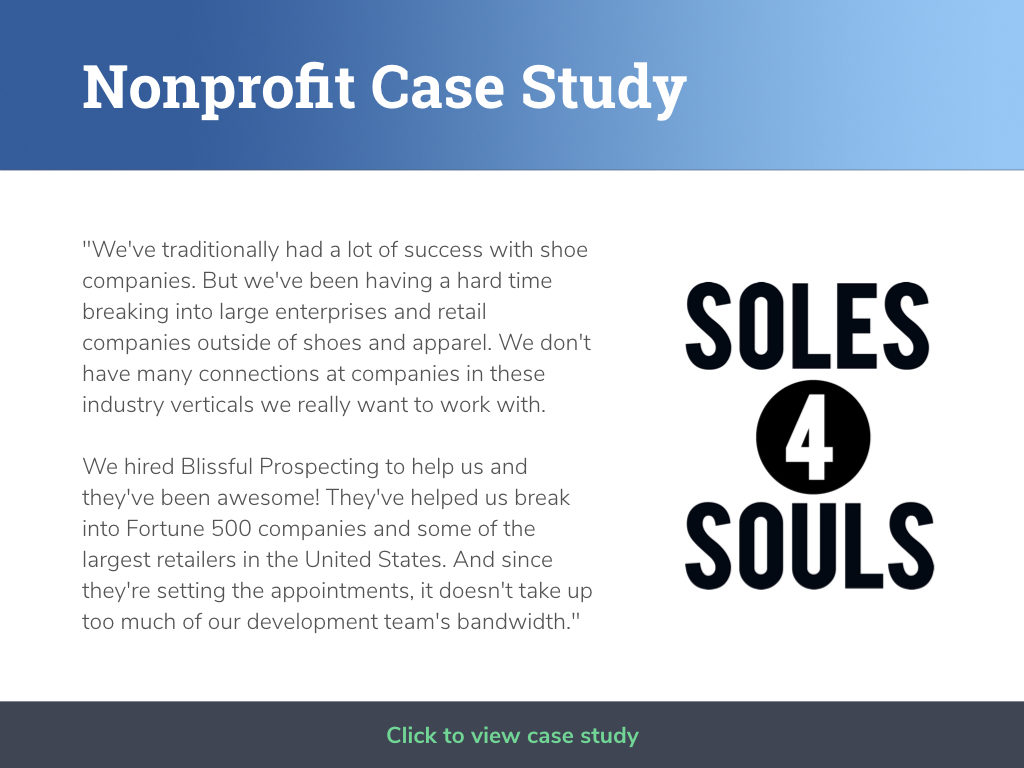 Nonprofit Case Study - Soles4Souls
